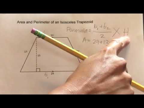 How to find the Area and Perimeter of an Isosceles Trapezoid