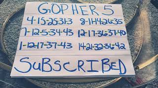Gopher 5 Prediction Oct30-19 💵💵 💰💰
