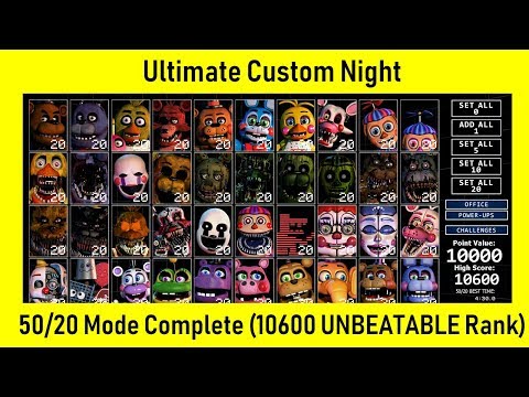 Ultimate Custom Night humanization 50/20 by JIKO670