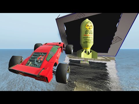 EXPERIMENT 😱 Cars vs Nuclear Bombs #24  BeamNG.Drive