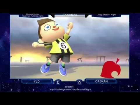 JuicySmash4Night - Winners Round 3: YLD( Villager/Fox) vs CASKAN (Diddy Kong/Fox)