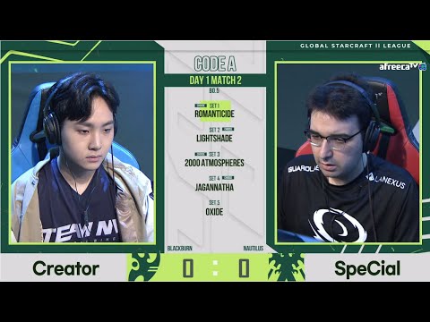 [2021 GSL S2] Code A Day1 Match2 Creator vs SpeCial