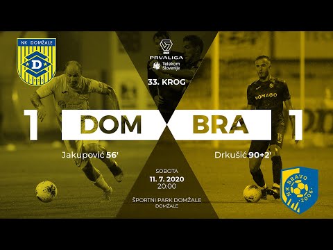33.krog: Domžale - Bravo 1:1 ; Prva liga Telekom Slovenije 2019/2020