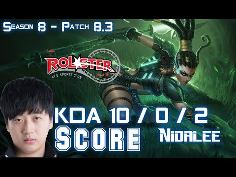 KT Score NIDALEE vs SEJUANI Jungle - Patch 8.3 KR Rankd