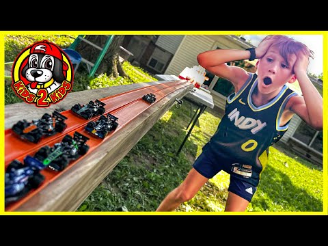 Hot Wheels F1 RACING vs ALL STAR RACE CARS - Longest Race Ever! (Monster Jam, Minecraft, Mario Kart)