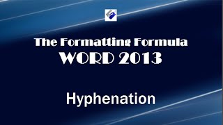Word 2013   Hyphenation- Add Automatic Hyphenation To Your Documents
