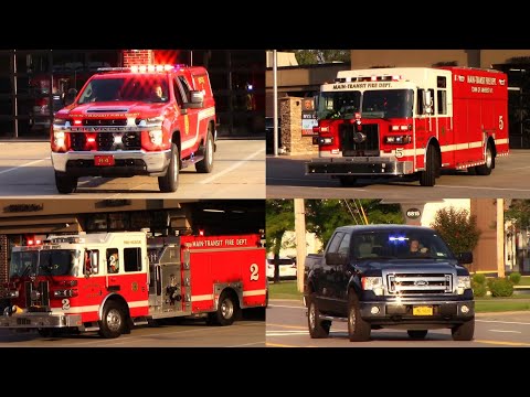 Main-Transit FD Rescue 5, Engine 2, and Rescue 4 Responding from Station 1