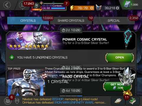 5x More Silver Surfer Featured Cavalier Crystal PEP POP