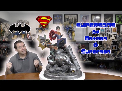 SUPER SONS of BATMAN & SUPERMAN!  Prime 1 Studio's Superboy & Robin STATUE REVIEW