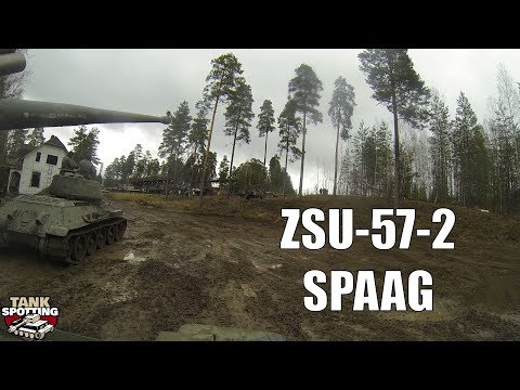 ZSU-57-2 SPAAG Combat Show #2 ONRIDE Turret Front Camera - Kevätsawutus 2018