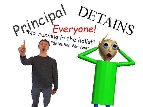 Forever Detention! | Principal Detains Everyone! [Baldi's Basics Mod]