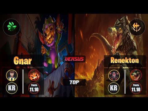 Untara GNAR (Top) [Grasp of the Undying] VS RENEKTON - Grandmaster KR Patch 11.10