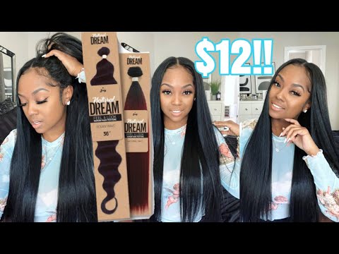 How To: Natural quick weave with middle part leave out