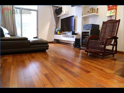 Sàn gỗ Căm Xe Solid thực tế - Sàn gỗ Gia Hoàng
