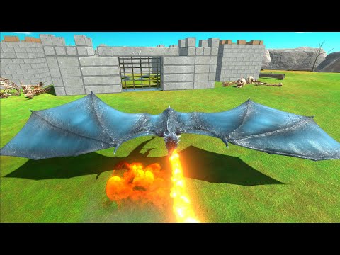 AN ARMY OF WINGED UNITS ATTACK THE DRAGON CASTLE - Animal Revolt Battle Simulator
