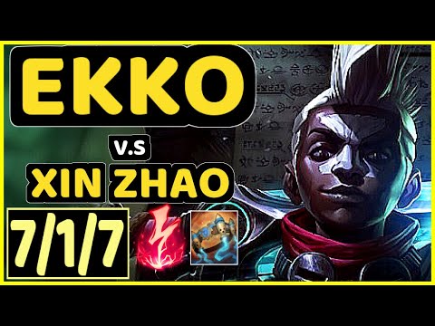 FREIRE (EKKO) vs XIN ZHAO - 7/1/7 KDA JUNGLE GAMEPLAY - BR Ranked GRANDMASTER