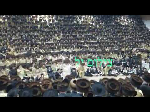 Toldos Aharon Rebbe Dancing Mitzvah Tantz At His Einikel's Wedding - Sivan 5783