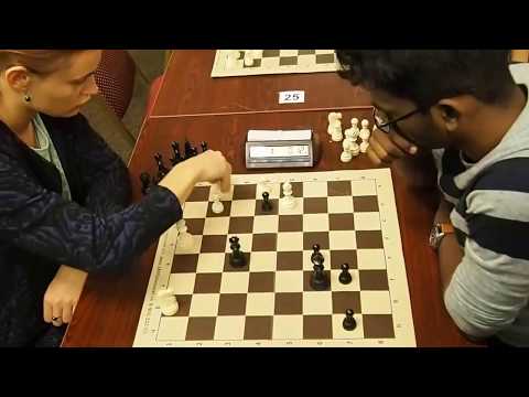 2017-10-19 IM Nechaeva - GM Sethuraman ENDGAME Chigorin blitz.