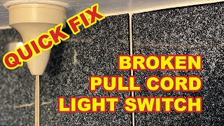 QUICK FIX FOR BROKEN PULL SWITCH? SAVE ££ // Daily Bodge & Quick Fix  :: our home renovation journey
