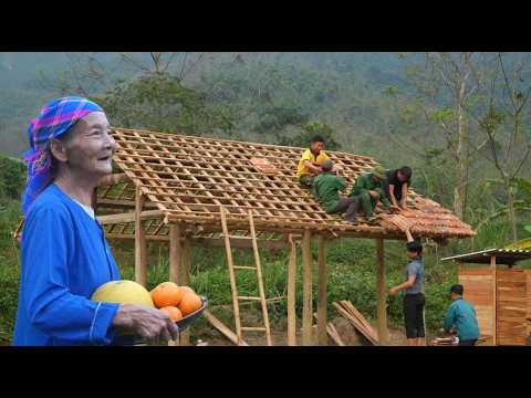One roof, a thousand hearts: Villagers and Trinh Ho helped the elderly woman build a new house.