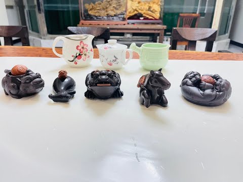 石至名歸 在台現貨 紫砂茶寵 特色紫砂茶具茶寵 紫砂茶寵手工精品陶瓷擺件 附精美禮盒