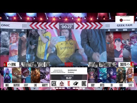 GRAND FINAL ONIC vs GEEK FAM _ KAIRI FREDRINN _ KIBOY DYRROTH _ CW CLAUDE _ GAME 1 _ MLBB