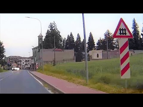 Passaggio a livello Nizza (AT) Corso Asti fino alla deviazione Canelli-Alessandria # level crossing