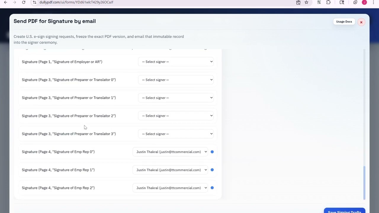 Single, Sequential & Multi-Party US compliant E-Signatures for Any PDF | Every Industry