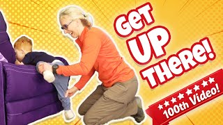 Can’t Get On the Couch? Try This Leg-Bending Trick! 🛋️💪🏼 | Pediatric PT for Down Syndrome #100