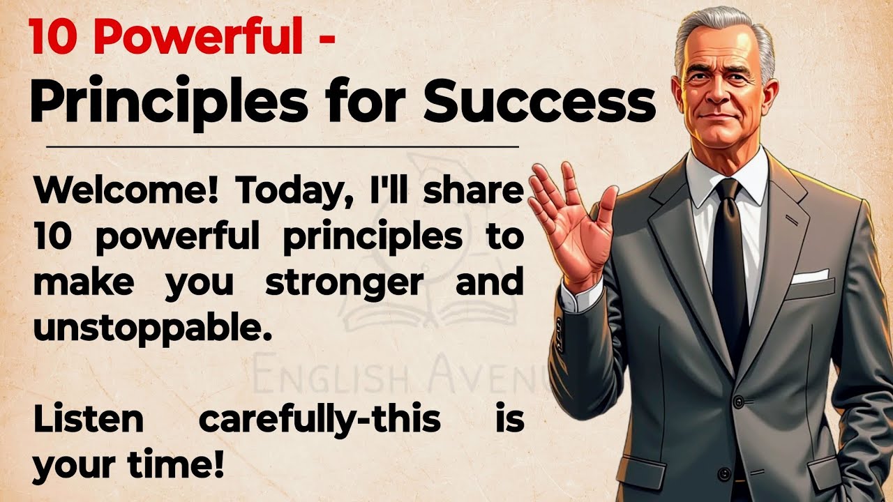 10 Powerful Principles for success || Transform Your Life & Master English with Power ✅