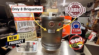 InGrill Mini $115.00 Stainless Steel Smoker! / Only 8 Charcoal Briquettes! / Smoked Steak Sandwich!
