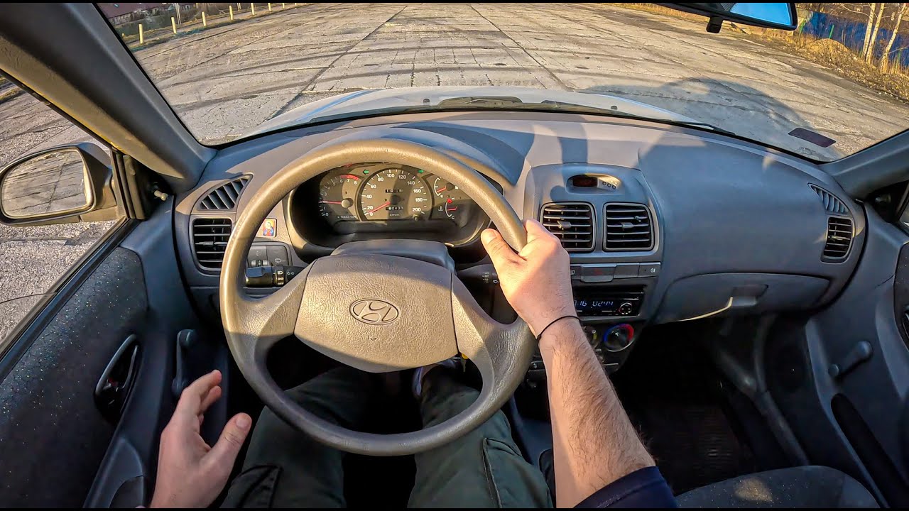 2000 Hyundai Accent II [1.3 i 12V 75HP] |0-100| POV Test ...