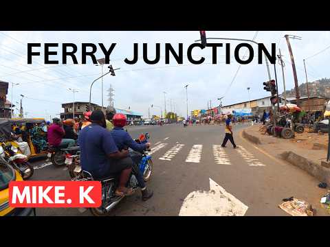 WHAT REALLY GOES ON AT FERRY JUNCTION AT 8:00 AM? Freetown Sierra Leone