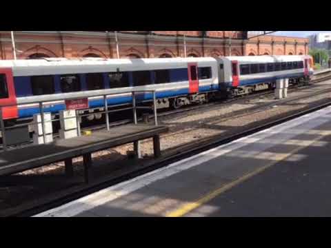 13:59 South Western Railway service to London Waterloo arriving at Bournemouth from Weymouth. 24/08