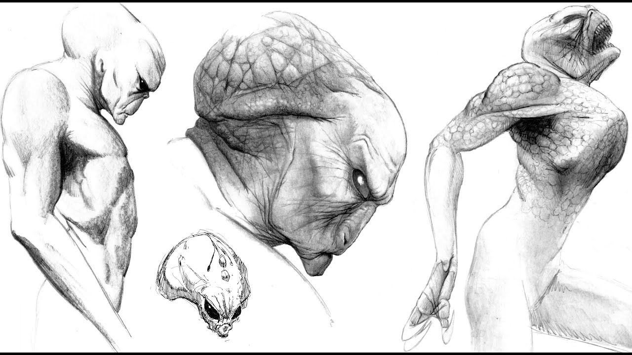 X FILES Alien Concept Designs BTS
