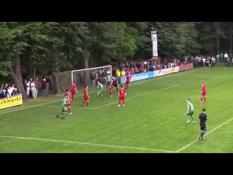 Traum-Freistoß von Marco Trapp (SV Alemannia 1919 Haibach e.V.) in der Relegation