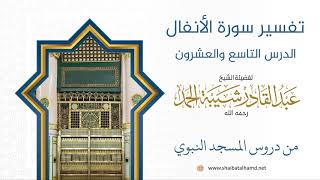 تفسير سورة الأنفال (29) تابع تفسيرالآيات 61 – 66 | الشيخ عبد القادر شيبة الحمد image