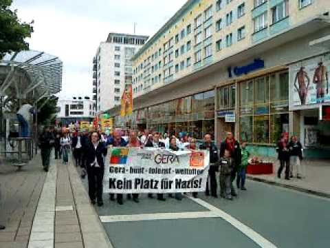 Anti-Nazi-Demo in Gera am 11.07.2009