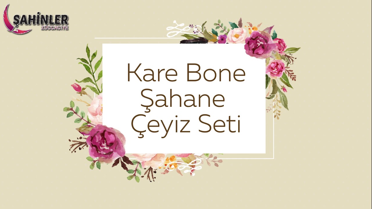 Şahin Şahane Çeyiz seti
