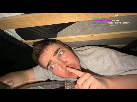 HIDING UNDER MY BROTHERS BED
