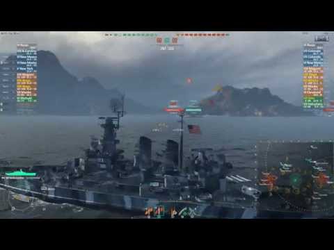 North Carolina vs Atago 1 salvo 2x citadel kill
