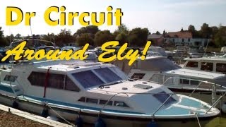 preview picture of video 'Dr Circuit around the Cathedral City of Ely - River & Boats!'