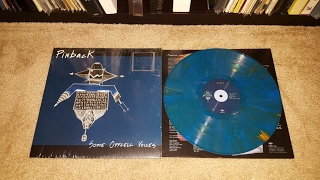 Unboxing - Pinback Some Offcell Voices 2017 Remastered Dark Blue w Orange Streaks Vinyl LP (TRR286)
