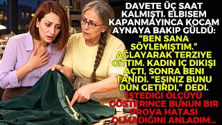 Terzi Makası Bıraktı: “Siz Kilo Almadınız. Kocanız Bu Elbiseyi Iki Beden Daraltt