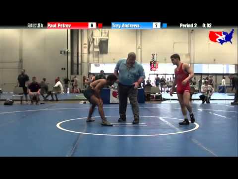 Paul Petrov vs. Trey Andrews at 2013 Junior Nationals - FILA - FS