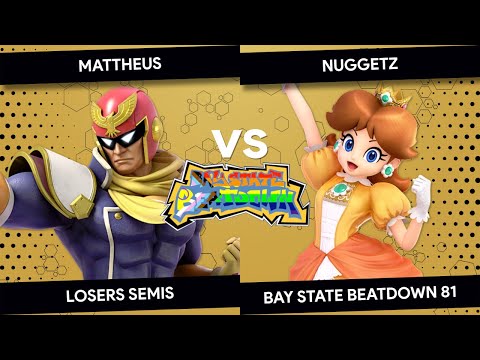 Bay State Beatdown 81 - mattheus (Captain Falcon) vs Nuggetz (Daisy) - Losers Semis