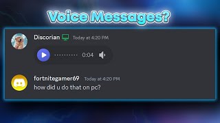 How to SEND Voice Messages on Discord [PC]