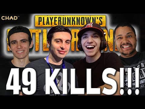 WE KILLED HALF THE SERVER!!! 49 KILL SQUAD with SHROUD, JUST9N & NMPLOL PlayerUnknowns Battlegrounds