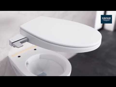 Abattant WC lavant Bau avec frein de chute blanc Grohe