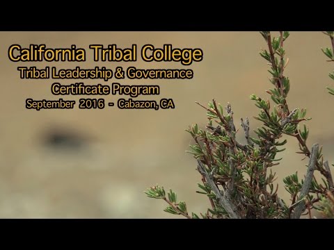 California Tribal College Promo: Fall 2016: Morongo